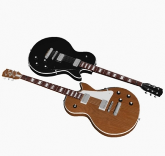 现代吉他su模型