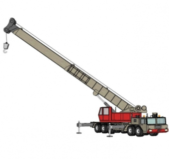 现代吊车su模型