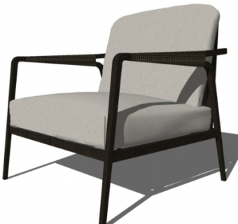 现代休闲椅su模型