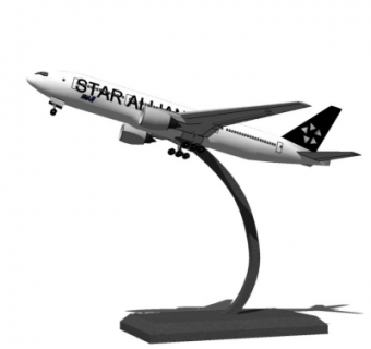 现代飞机摆件su模型