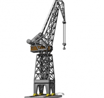 现代塔吊su模型