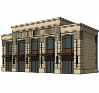 新古典售楼处su模型