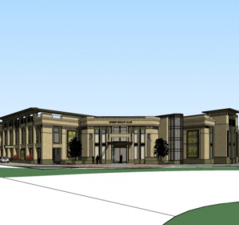 新古典办公楼su模型