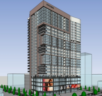 现代办公楼su模型