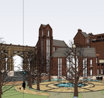 欧式商业会所su模型