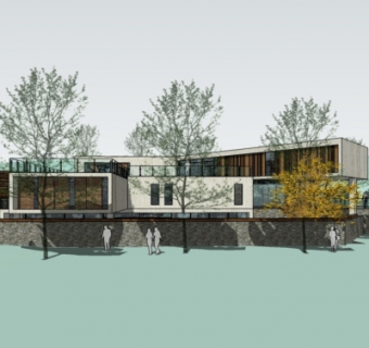 现代休闲会所su模型