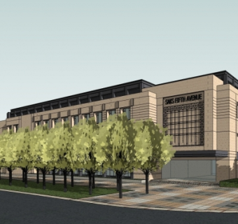 现代办公楼su模型