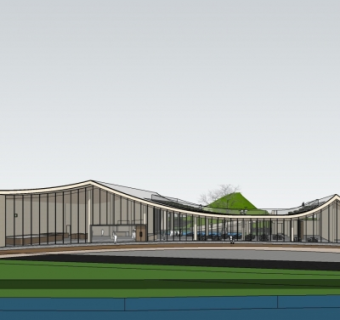 现代休闲会所su模型