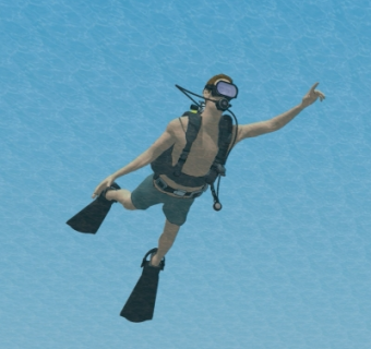 现代潜水员su模型