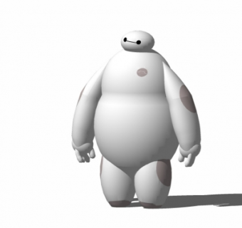 现代超能陆战队大白su模型