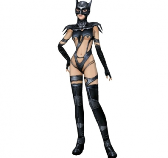 现代蝙蝠侠猫女su模型