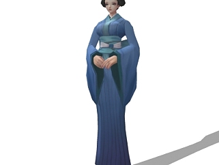 <em>日式和服</em>女士su模型