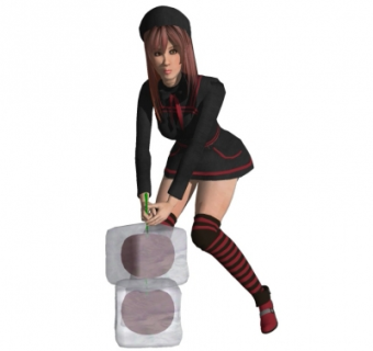 现代女士su模型