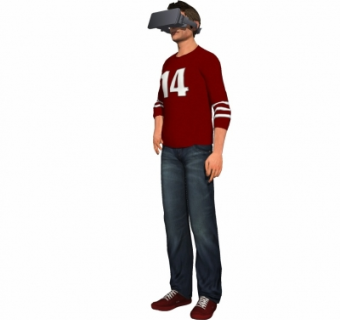 现代人物su模型