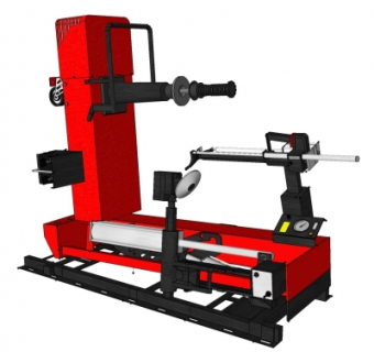 现代轮胎拆装机su模型