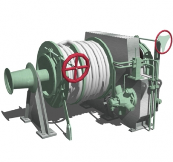 现代运输绞车su模型