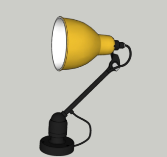 工业风台灯su模型