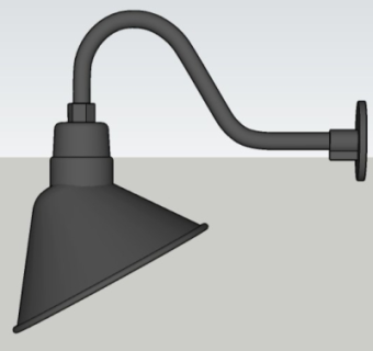 工业风台灯su模型
