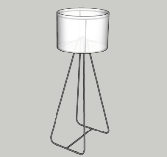 现代台灯su模型