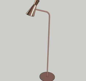 现代金属落地灯su模型