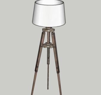 现代落地灯su模型