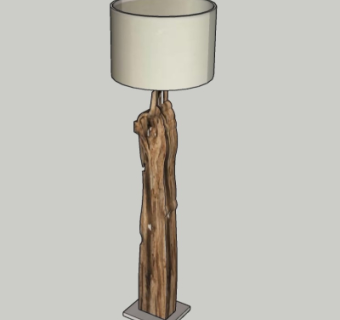 自然风台灯su模型