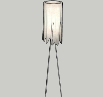 现代落地灯su模型