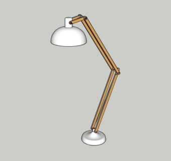 现代台灯su模型