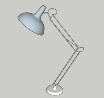 现代台灯su模型