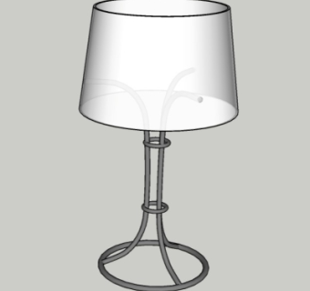 现代台灯su模型