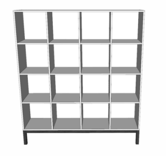 现代装饰柜su模型