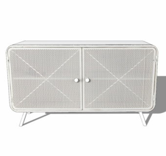 现代电视柜su模型