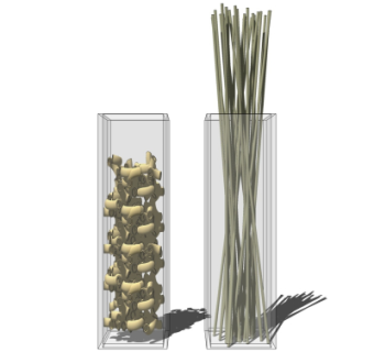 现代花瓶干枝su模型