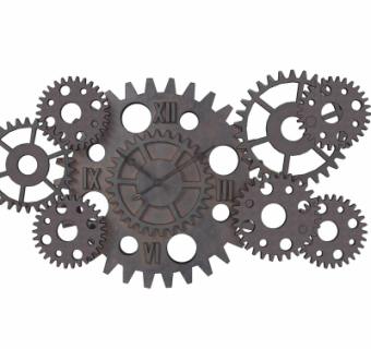 工业风齿轮挂钟su模型