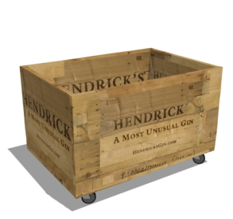 工业风木箱su模型