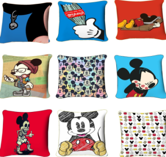 美式卡通抱枕su模型