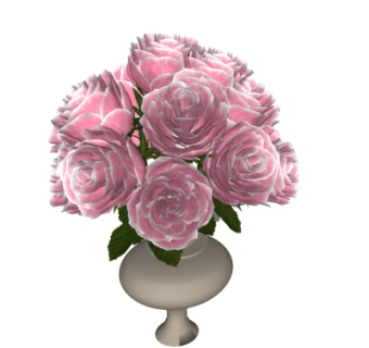 现代花瓶花卉su模型