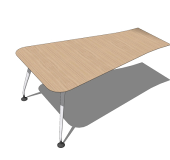 现代简约餐桌su模型