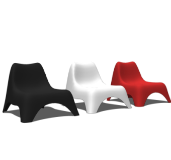 现代个性休闲椅su模型