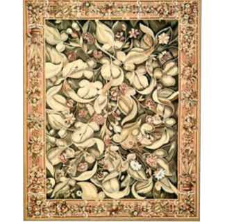 欧式布艺花纹地毯su模型