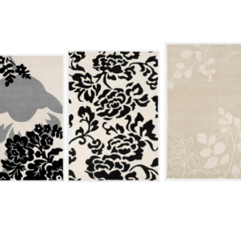 现代布艺花纹地毯su模型