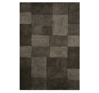 现代布艺花纹地毯su模型