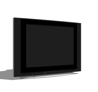 现代电视机su模型