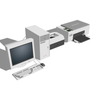 现代电脑打印机su模型