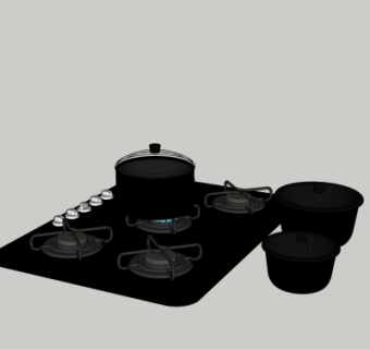 现代电磁炉su模型