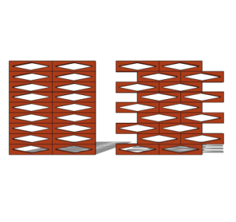 现代实木隔断su模型