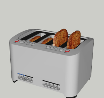 现代面包机su模型