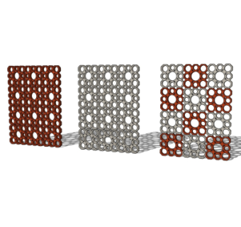 现代实木隔断su模型