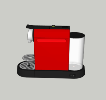 现代咖啡机su模型