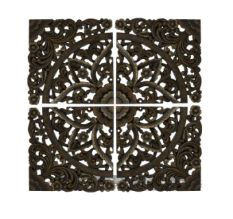 欧式金属雕花隔断su模型
